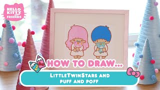 How To Draw LittleTwinStars | Hello Kitty Crafts