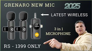 New Grenaro Wireless Mic || Best Wireless Microphone 2025 || Latest Grenaro Mic/Best Mic/Neerajm369