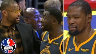 Kevin Durant, Draymond Green get heated at end of regulation vs. Clippers | NBA on ESPN