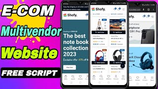 Multi Vendor E-commerce Website Free Source Code ll Complete Installation tutorial 🔥