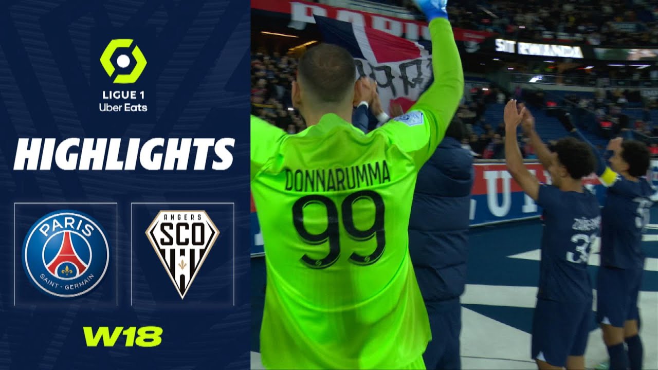 PARIS SAINT-GERMAIN - ANGERS SCO (2 - 0) - Highlights - (PSG - SCO ...