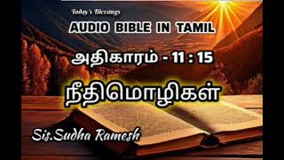 தினமும் வேதம் வாசிப்போம் || நீதிமொழிகள் || அதிகாரம் - 11 : 15 || Audio Bible In Tamil 🎤