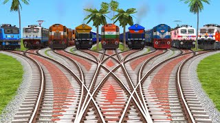 All Trains Crossing At Indian Train Tracks 2024 | Indian railways