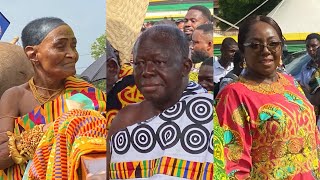 Wow❤️Otumfour Osei Tutu arrives with the Beautiful Queen Mother of Ashanti Kingd