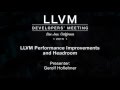 2015 LLVM Developers’ Meeting: Gerolf Hoflehner “LLVM Performance Improvements & Headroom