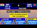 India vs Bangladesh 2nd T20 Match Score & Commentary | IND vs BAN T20 Match Highlight | Last Over