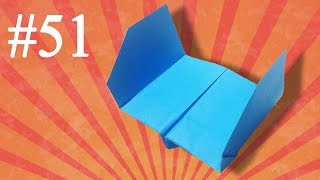 How to make a paper airplane that fly far #51 Easy Origami Avión de papel