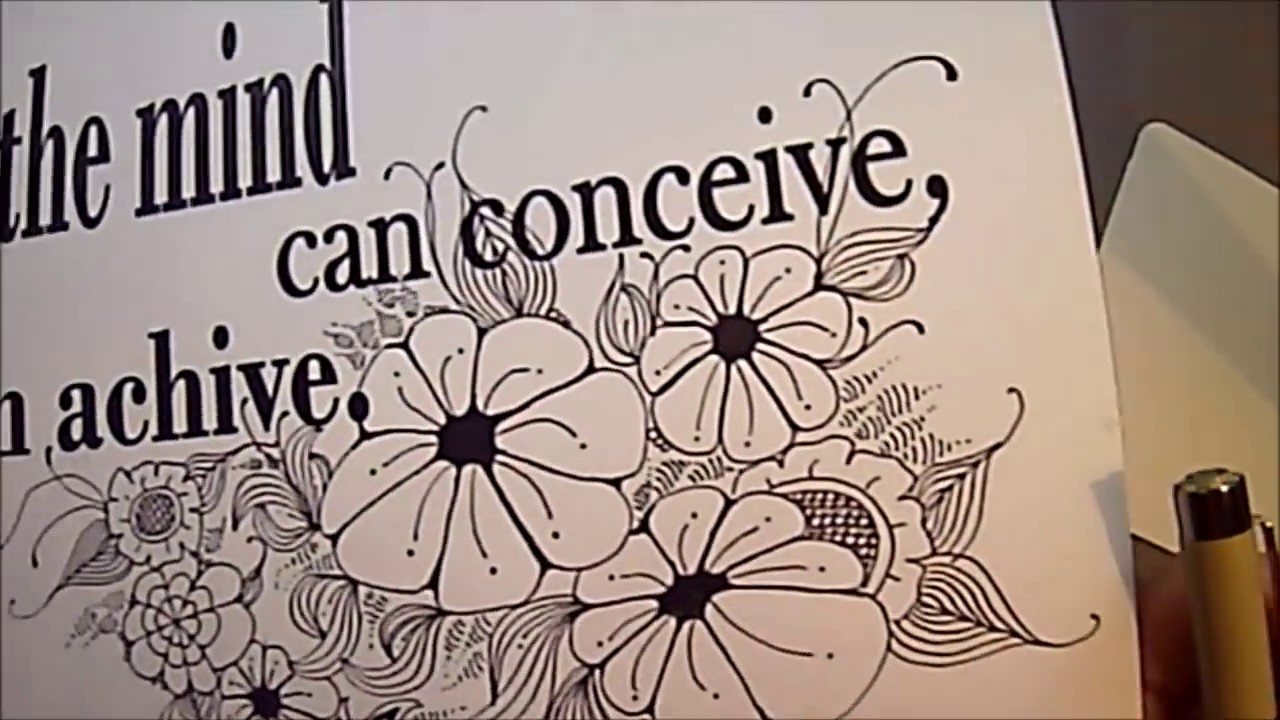 I Leaf Tangle Pattern Lesson 94 Youtube