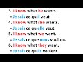 Phrases simples pour apprendre l'anglais facilement |✪✪easy sentences to learn french 🌿