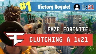 CLUTCHING A 1v21 IN TILTED TOWERS?! - Fortnite: Battle Royale