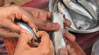 Fish Cutting Skills | Salaya fish Let's clean up quickly | Best clean skills