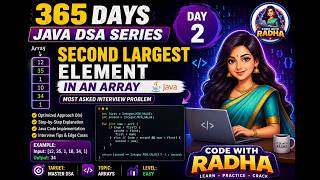 Second Largest Element in Array | Java DSA Day 2 | Easy Interview Question