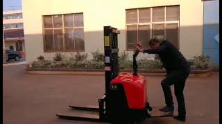 What do you think of the all-electric handling stacker forklift?