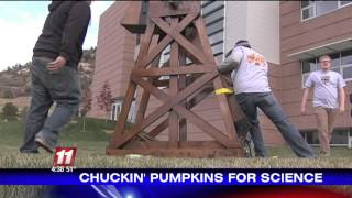 Chuckin' Pumpkins for Science (KKTV 11 News at 4:30)