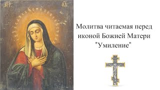 Молитва иконе Божьей Матери "Умиление" Серафимо Дивеевская