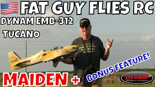 DYNAM EMB-312 TUCANO MAIDEN \u0026 RADIO SETUPS + by FGFRC #aviation #rc