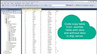 SQL Server | Copy Table With or Without Data 💻 Step by Step Tutorial