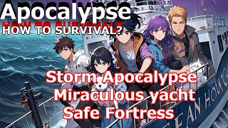 In the apocalyptic storm, I built a miraculous yacht and survived the end of the world at sea.