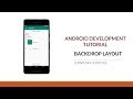 Android Development Tutorial - Backdrop Layout