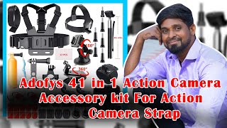 DL SAFARI adofys 41 in 1 Action Camera Accessory kit For Action Camera Strap