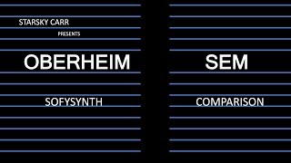 Oberheim OB/SEM Softsynth comparison