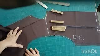 วิธีตัดเสื้อช่างยนต์ตอนที่2 #เสื้อช็อป #เสื้อผู้ขาย #diy #pattern #sewing #ideas #neck_design