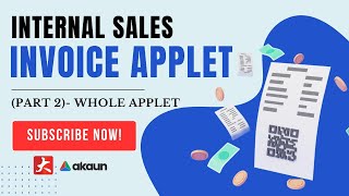 Internal Sales Invoice Applet (part 2) - Whole Applet