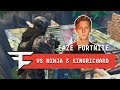 FaZe Tfue & FaZe cLoak vs Ninja & KingRichard -  Fortnite 2v2 Gameplay