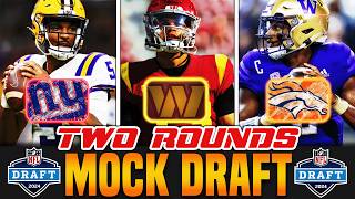 TWO Round 2024 NFL Mock Draft | Caleb Williams Goes First Overall