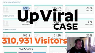 UpViral Review - UpViral Case Study - 310,931 Visitors