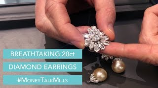 INSANE 20ct Diamond Earrings #MoneyTalkMills