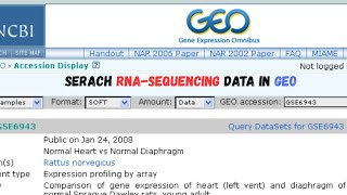 Search RNA-seq and Microarray datasets in GEO | Bioinformatics tutorial | Complementary