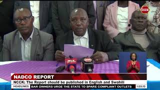 NCCK calls for public participation in the NADCO report