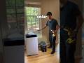 Solar powered air conditioner setup with EcoFlow Delta 2 Max and 200W solar panels