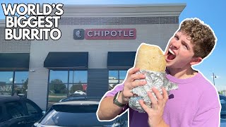 I made the BIGGEST burrito possible at Chipotle!