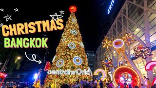 【2021年1月撮影】4K タイ バンコク セントラルワールド　屋台＆クリスマスツリー / Central World Street food  Xmas Tree next : BANGKOK