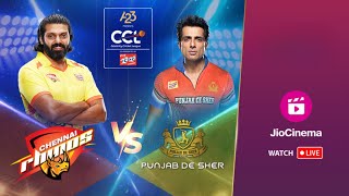 Chennai Rhinos Vs Punjab De Sher | Celebrity Cricket League | S10 | Match Replay | Match 4