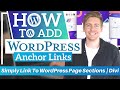 How To Add Anchor Links To WordPress | Divi Theme Tutorial