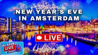 LIVE: Amsterdam New Year's Eve Fireworks 🎆 Happy New Year 2025 🎉 New Years's Eve Live Walk