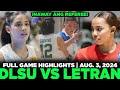 DLSU vs LETRAN Full Game Highlights | KADAYAWAN WOMEN'S INVITATIONAL VOLLEYBALL | AUGUST 3, 2024