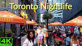 【4K】TORONTO FESTIVE NIGHTLIFE WALK AT FILM FESTIVAL EVENTS - TIFF