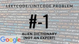 Alien Dictionary Problem (Python Solution)