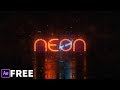 Neon Logo Reveal | Free After Effects Templates