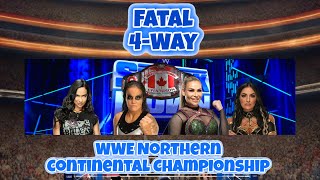 AJ Lee vs Shayna Baszler vs Natalya vs Sonya Deville WWE Northern Continental Title Match