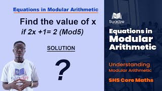 Equation In Modular Arithmetic (Mod5)