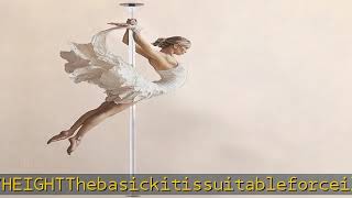 LUPIT Classic G2 Quick Lock - Portable Dance Pole for Home - Spinning & Static Mode - Professional