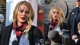 Blake Lively Spotted With A Bruised Face In Toronto, Canada