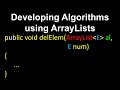 Developing Algorithms Using ArrayLists in Java | Computer Science Data Structures Explained
