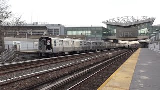 NYC Subway HD 60fps: Bombardier R179 10-Car Test Train [3010-3019] @ Howard Beach-JFK (12/21/16)