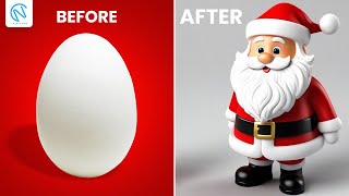 Santa Claus Making With Egg Shell | Santa Claus Craft | Christmas Craft Ideas | Craft Now